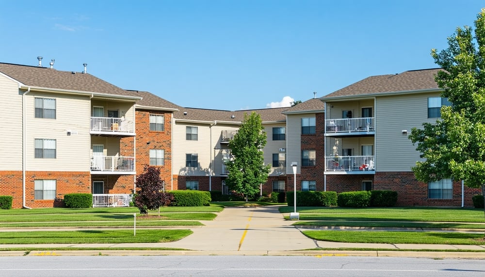A beautifully managed apartment community representing investment opportunities.